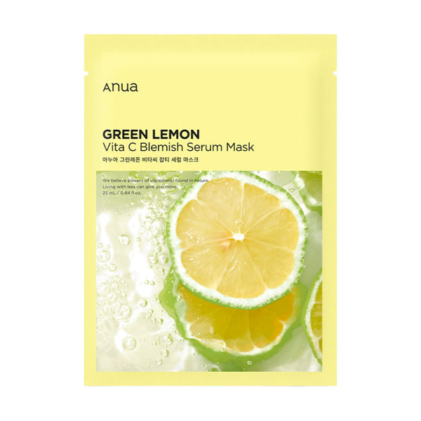 ANUA Green Lemon Vita C Blemish Serum Mask Nudie Glow Australia