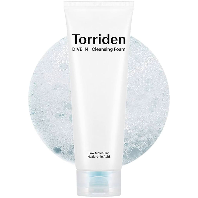 Torriden DIVE-IN Low Molecular Hyaluronic Acid Cleansing Foam Nudie Glow Australia