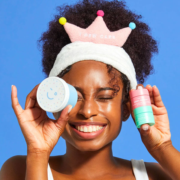 I DEW CARE Scoop Party WashOff Masks & Headband Set Nudie Glow