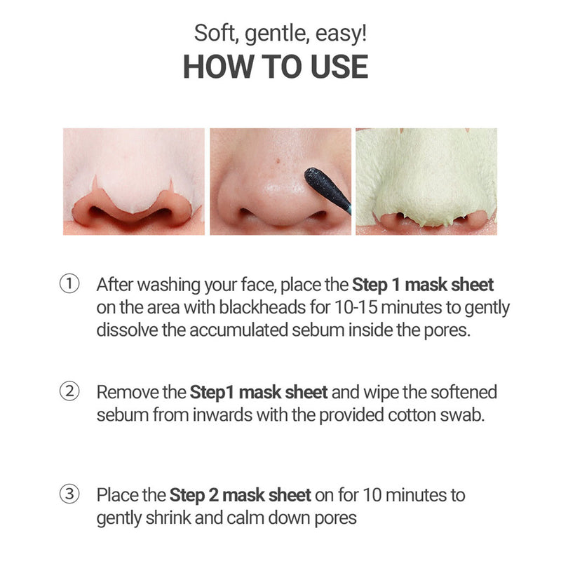 Mary & May Daily Safe Blackhead Clear Nose Pack How to Use Nudie Glow Australia