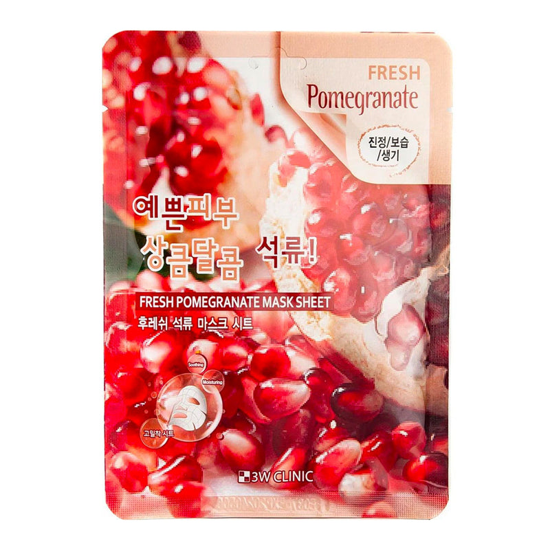 3W CLINIC Fresh Mask Sheet Pomegranate Nudie Glow Australia