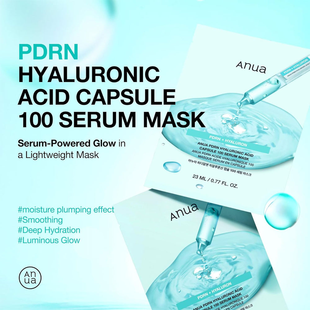 ANUA PDRN Hyaluron 100 Serum Mask - Nudie Glow Australia