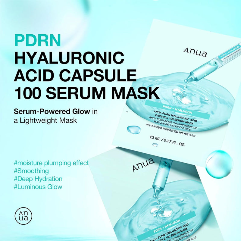 ANUA PDRN Hyaluron 100 Serum Mask Nudie Glow Australia