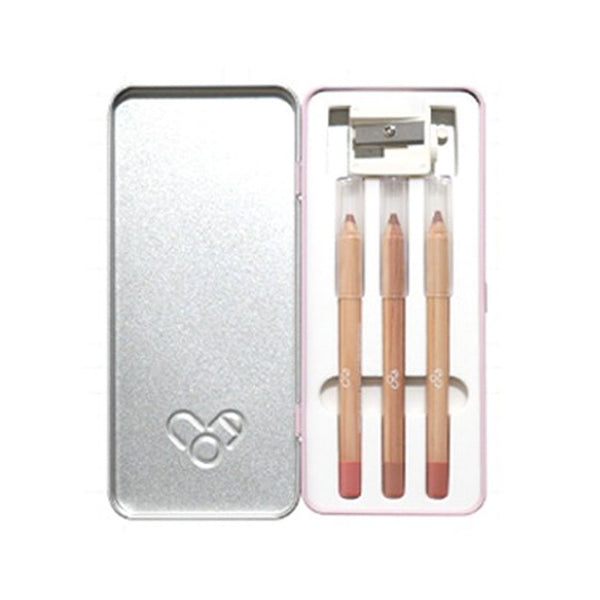 AOU Blending Lip Pencil & Sharpener Set Nudie Glow Australia