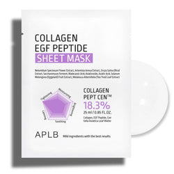 APLB Collagen EGF Peptide Sheet Mask Nudie Glow Australia