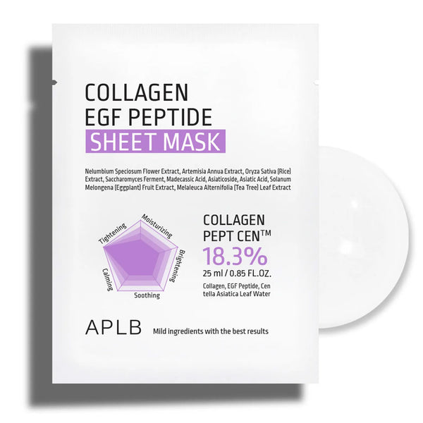 APLB Collagen EGF Peptide Sheet Mask Nudie Glow Australia
