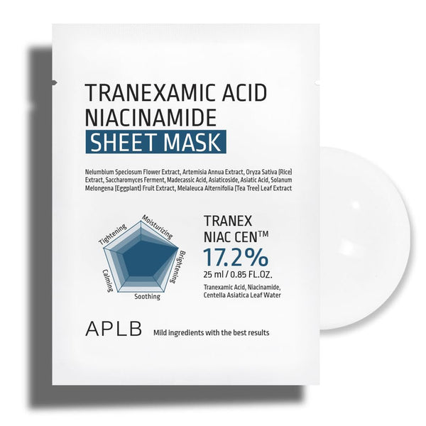 APLB Tranexamic Acid Niacinamide Sheet Mask Nudie Glow Australia