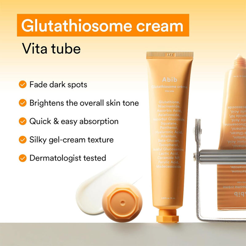 glutathione tube Abib Glutathiosome Creme Vita Tube