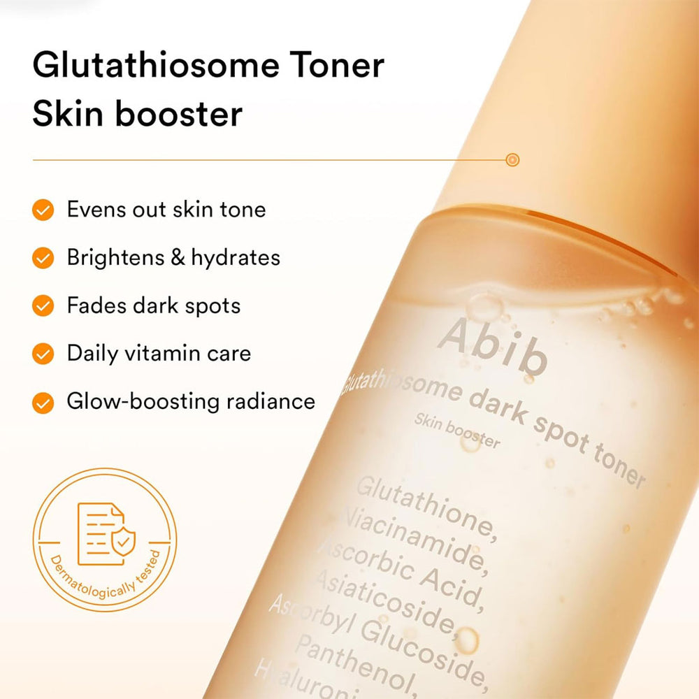 Abib Glutathiosome Dark Spot Toner Skin Booster - Nudie Glow Australia Abib Glutathiosome Dark Spot Toner Skin Booster - Nudie Glow Australia