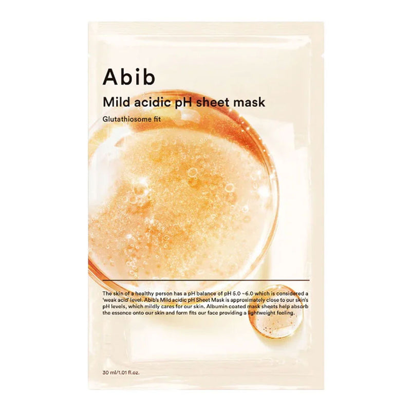 Abib Mild Acidic pH Sheet Mask Glutathiosome Fit Nudie Glow Australia