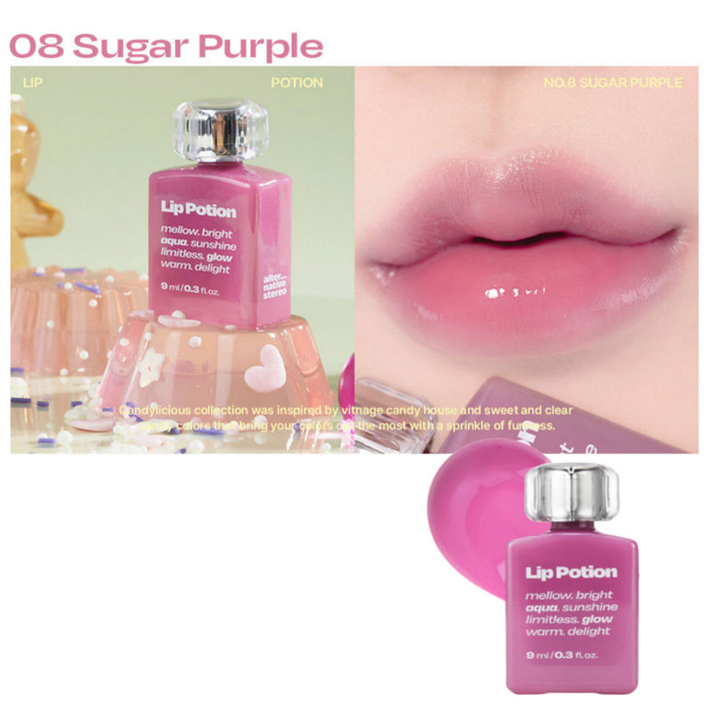 Alternative Stereo Lip Potion Aqua Glow #08 SUGAR PURPLE Nudie Glow