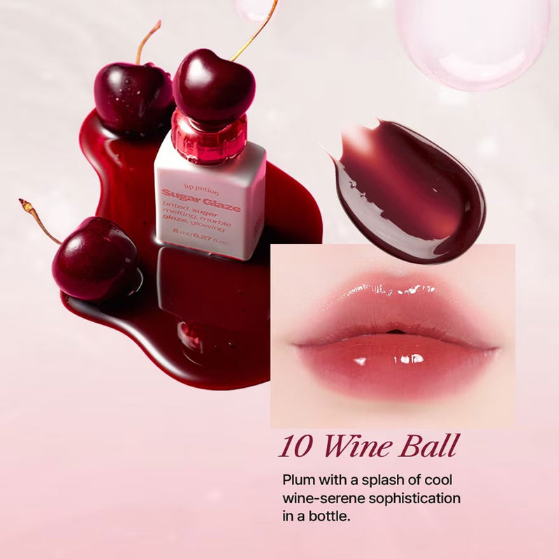 Alternative Stereo Lip Potion Sugar Glaze Tint #10 WINE BALL Nudie Glow Australia