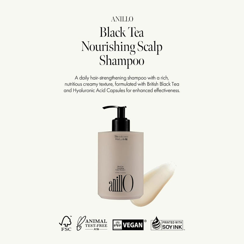 Anillo Black Tea Nourishing Scalp Shampoo Nudie Glow Australia