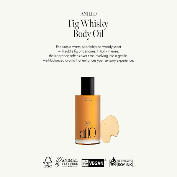 Anillo Fig Whisky Body Oil Nudie Glow Australia