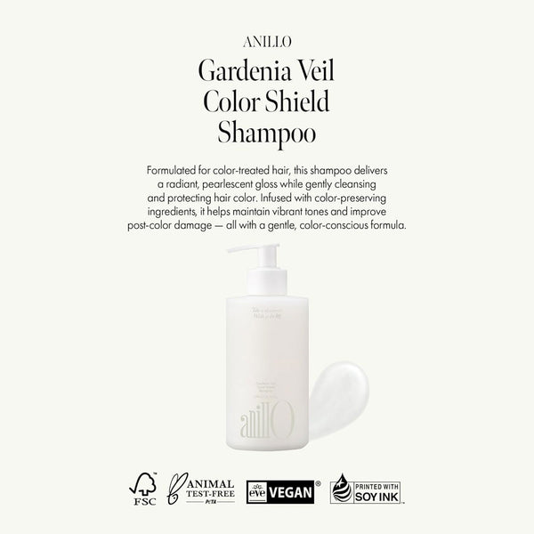 Anillo Gardenia Veil Color Shield Shampoo Nudie Glow Australia