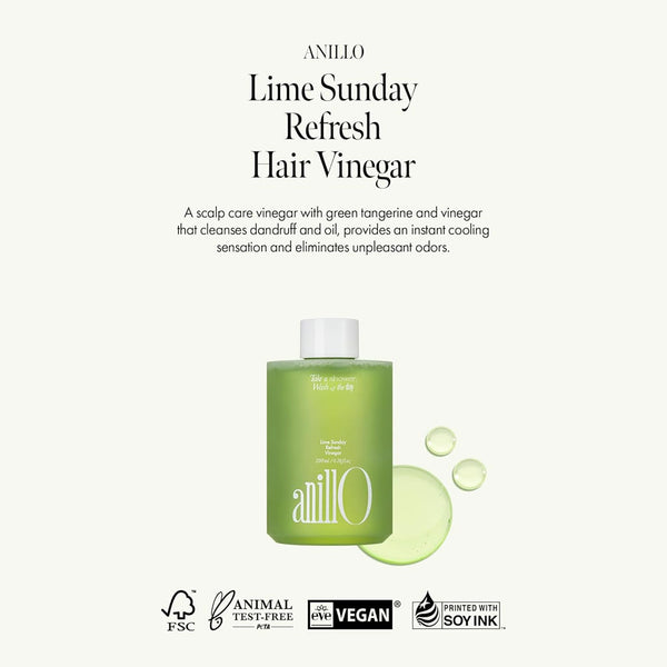 Anillo Lime Sunday Refresh Hair Vinegar Nudie Glow Australia