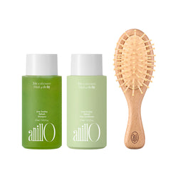 Anillo Lime Sunday Refresh Hair & Brush Set Nudie Glow Australia