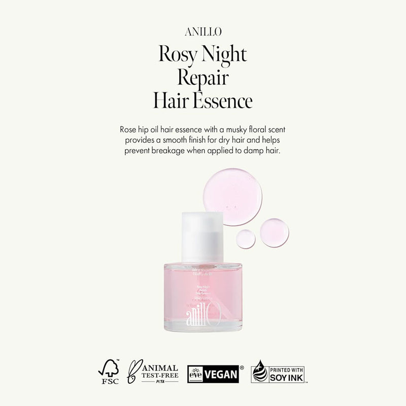 Anillo Rosy Night Repair Hair Essence Nudie Glow Australia