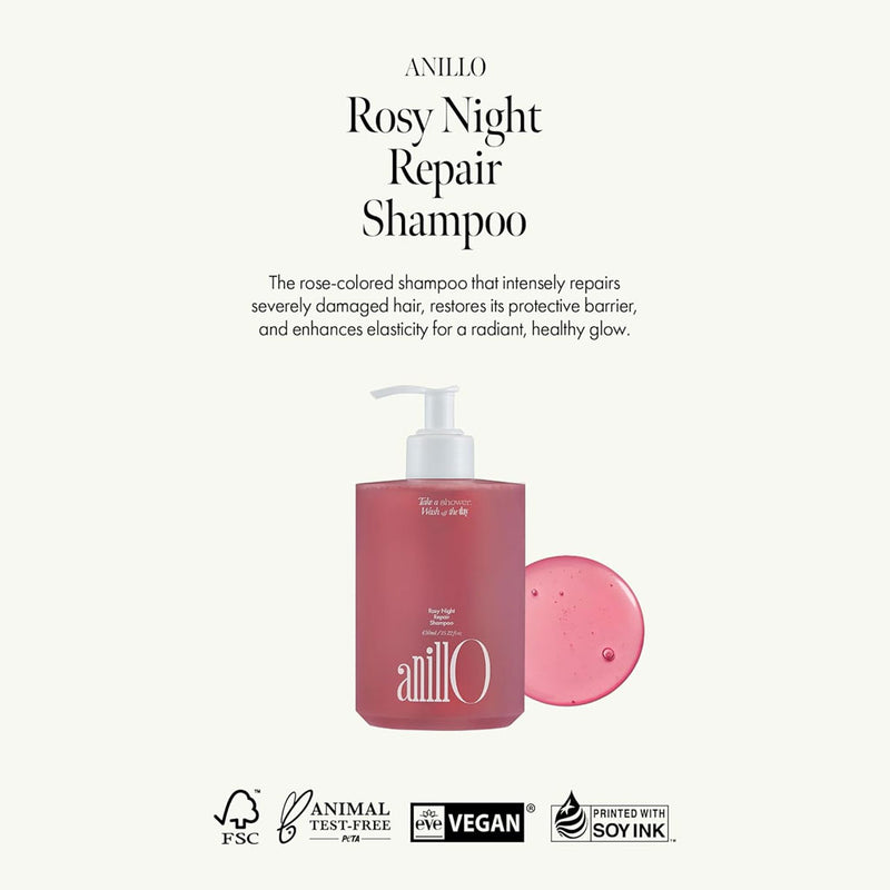 Anillo Rosy Night Repair Shampoo Nudie Glow Australia