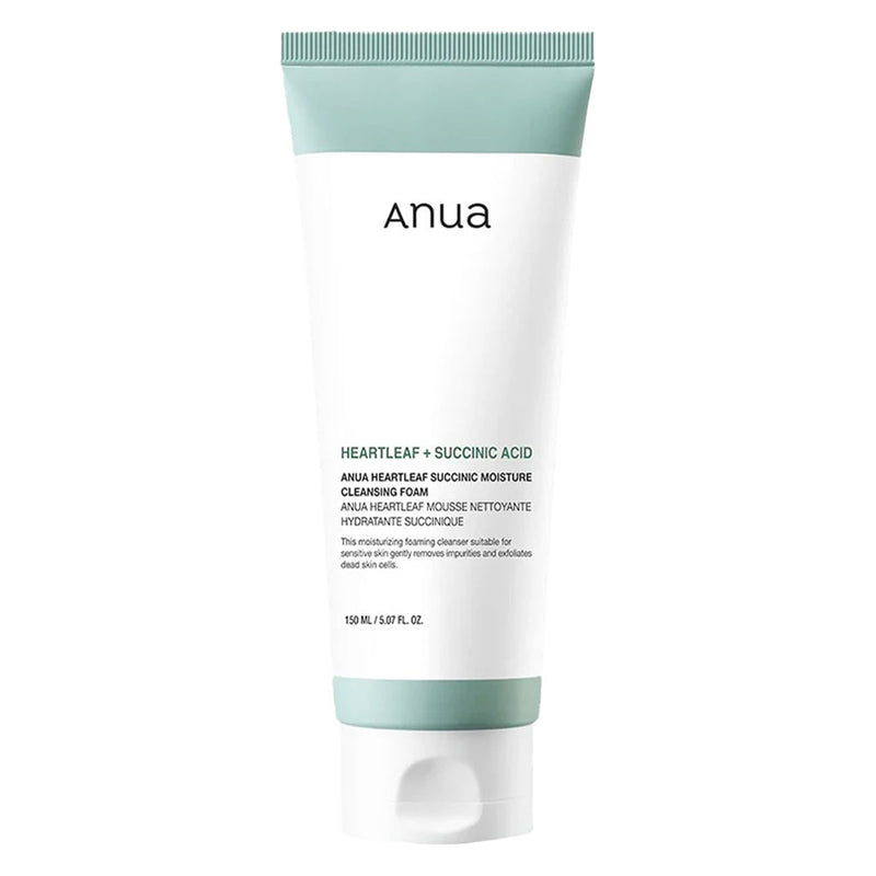 Anua Heartleaf Succinic Moisture Cleansing Foam Nudie Glow Australia