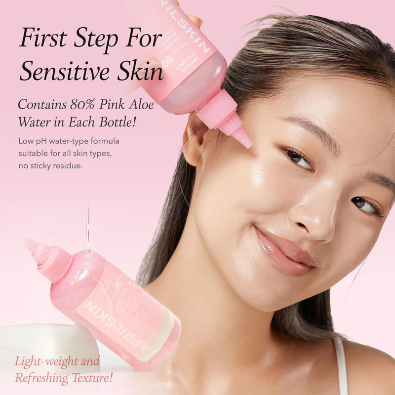 April Skin Pink Aloe Vita Toner Nudie Glow Australia