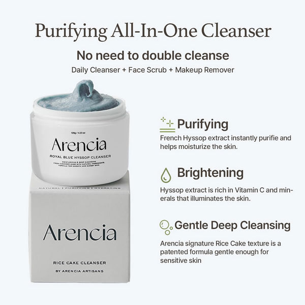 Arencia Blue Hyssop Cleanser Nudie Glow Australia