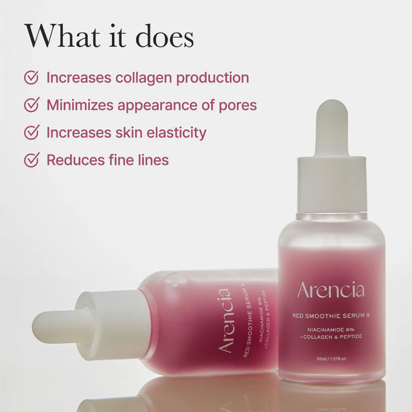 Arencia Red Smoothie Serum 8 Nudie Glow Australia