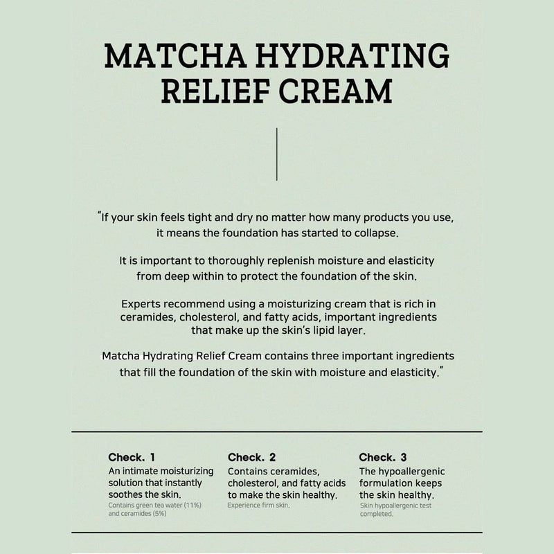 B.LAB Matcha Hydrating Relief Cream Nudie Glow Australia