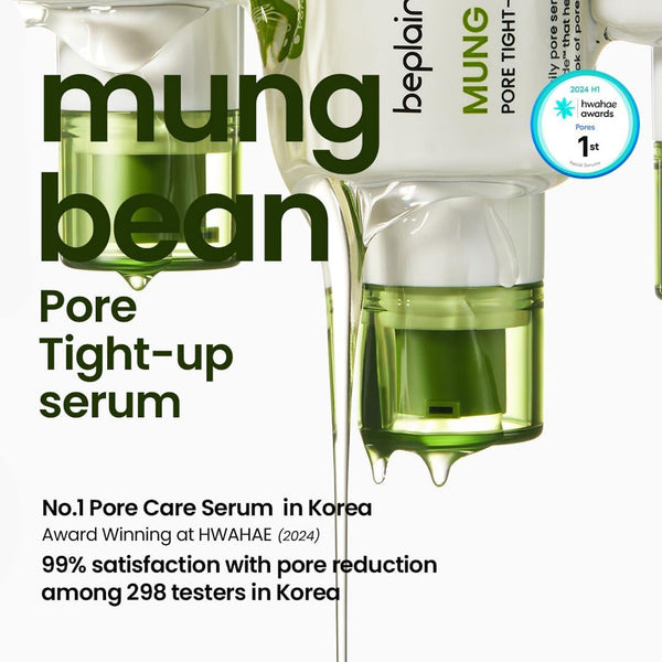 Beplain Mung Bean Pore Tight-up Serum Nudie Glow Australia