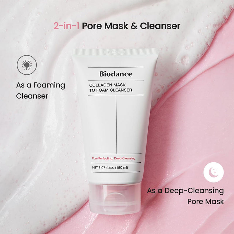 Biodance Collagen Mask To Foam Cleanser Nudie Glow Australia