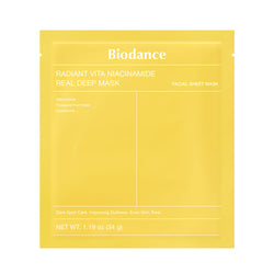 Biodance Radiant Vita Niacinamide Real Deep Mask Nudie Glow Australia