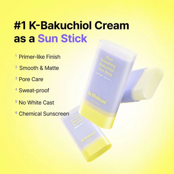 By Wishtrend Pore Smoothing Bakuchiol Sun Stick Nudie Glow Australia