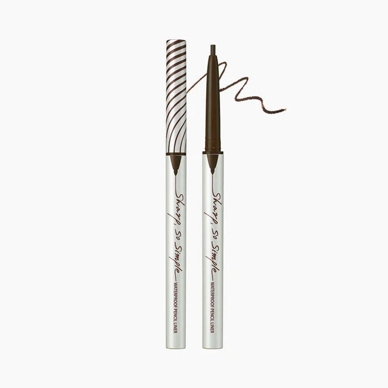 CLIO Sharp, So Simple Waterproof Pencil Liner #05 DARK BROWN Nudie Glow Australia