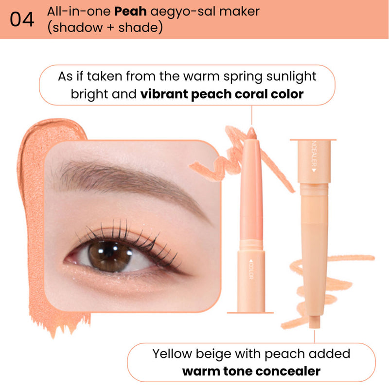 Colorgram All In One Aegyo-Sal Maker 04 PEACH Nudie Glow Australia