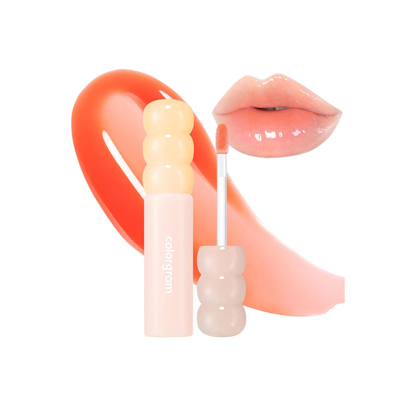 Colorgram Fruity Glass Gloss 02 CHEWY TANGERINE Nudie Glow Australia