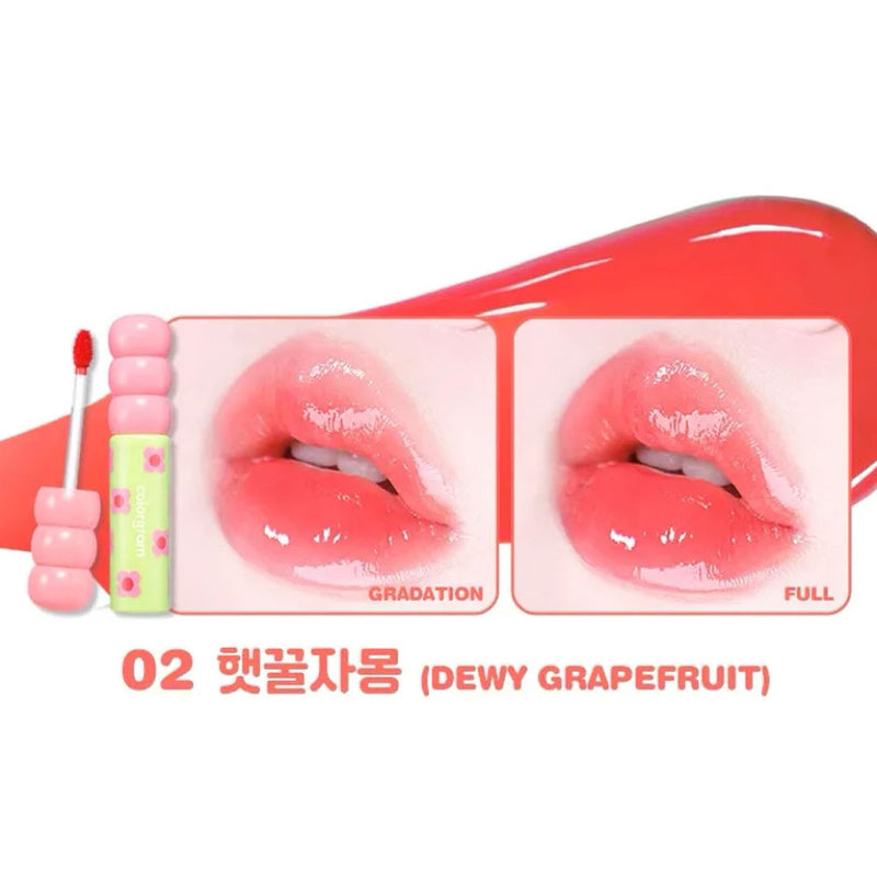 Colorgram Fruity Glass Tint 02 DEWY GRAPEFRUIT Nudie Glow Australia