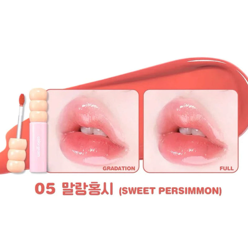 Colorgram Fruity Glass Tint 05 SWEET PERSIMMON Nudie Glow Australia