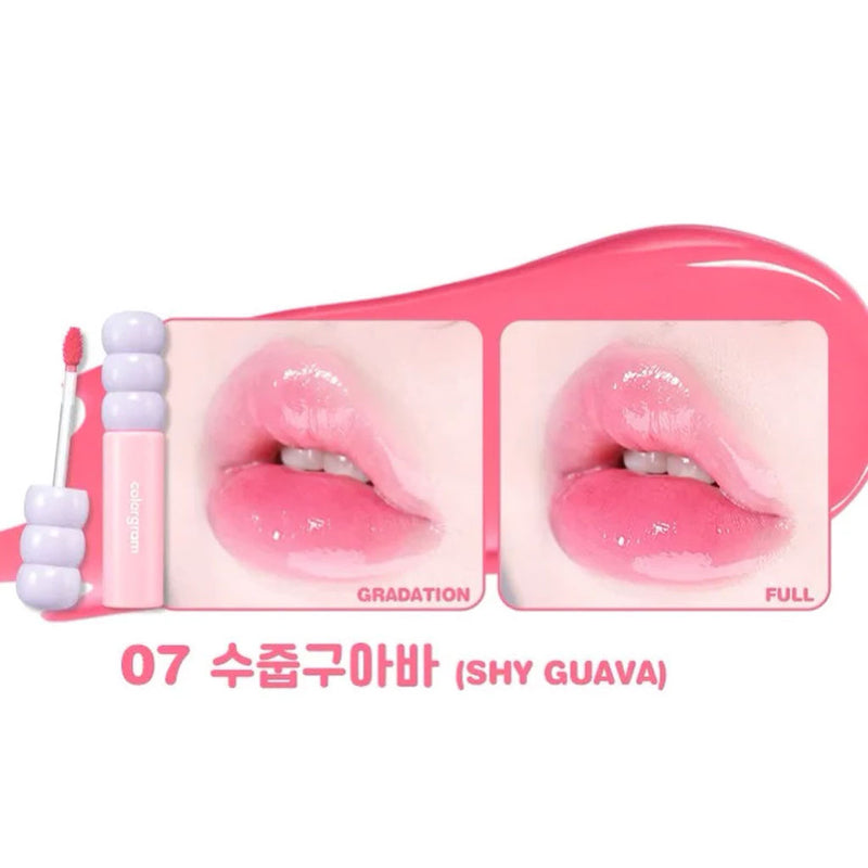 Colorgram Fruity Glass Tint 07 SHY GUAVA Nudie Glow Australia