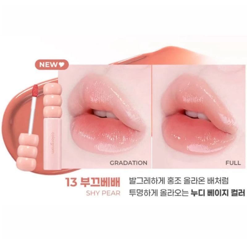 Colorgram Fruity Glass Tint 13 SHY PEAR Nudie Glow Australia
