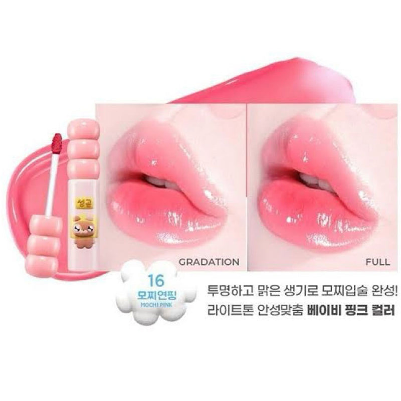Colorgram Fruity Glass Tint 16 MOCHI PINK Nudie Glow Australia