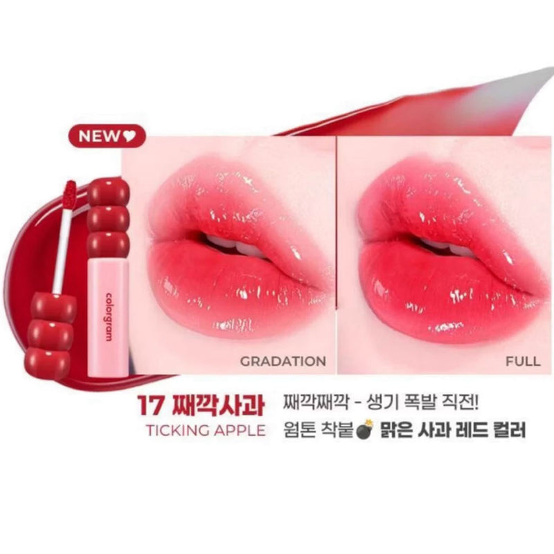 Colorgram Fruity Glass Tint 17 TICKING APPLE Nudie Glow Australia