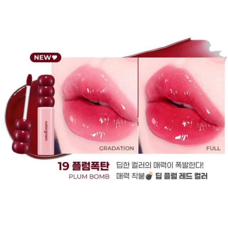 Colorgram Fruity Glass Tint 19 PLUM BOMB Nudie Glow Australia