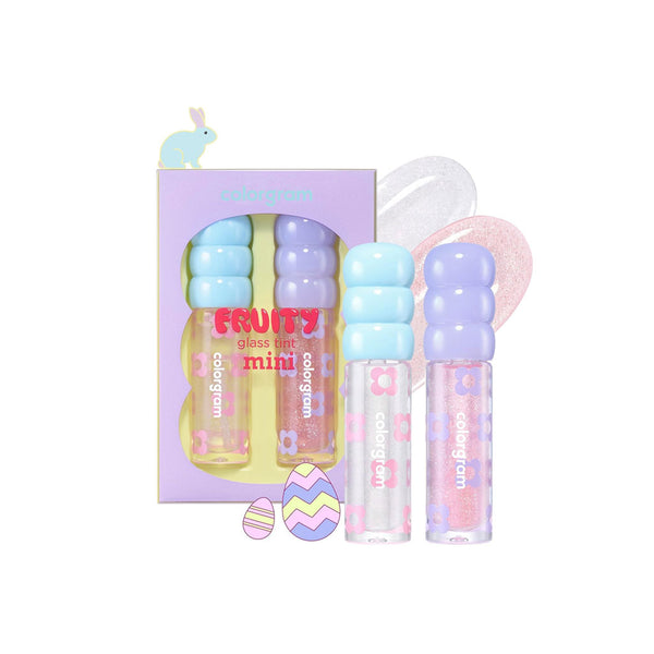 Colorgram Fruity Glass Tint Mini Duo Set 01 DOUBLE GLOSS Nudie Glow Australia