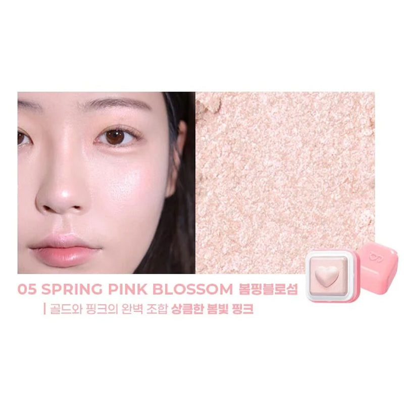 Colorgram Milk Bling Heartlighter 05 SPRING PINK BLOSSOM Nudie Glow Australia