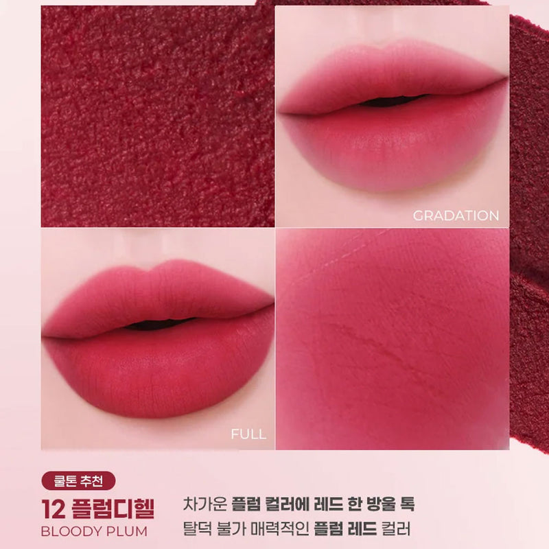 Colorgram Nude Blur Tint 12 BLOODY PLUM Nudie Glow Australia