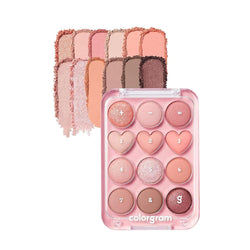 Colorgram Pin Point Eyeshadow Palette 01 PEACH CORAL Nudie Glow Australia