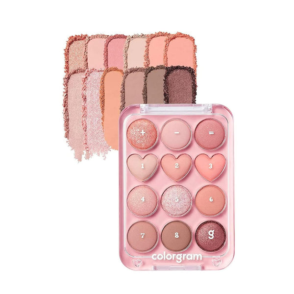 Colorgram Pin Point Eyeshadow Palette 01 PEACH CORAL Nudie Glow Australia