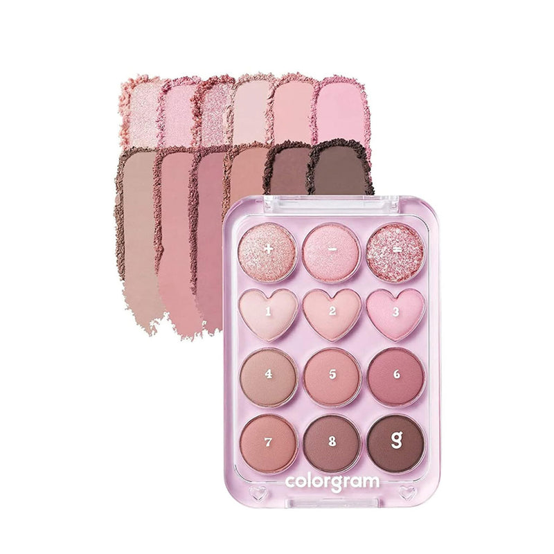 Colorgram Pin Point Eyeshadow Palette 02 PINK MAUVE Nudie Glow Australia