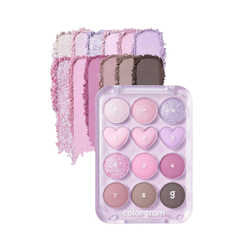 Colorgram Pin Point Eyeshadow Palette 03 PINK LAVENDER Nudie Glow Australia