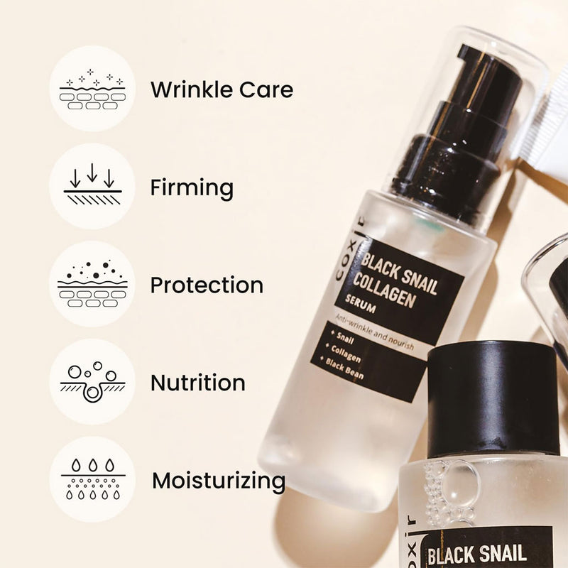 Coxir Black Snail Collagen Serum Nudie Glow Australia